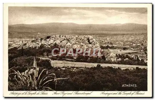 Cartes postales Aeopage et le temple de Thesee