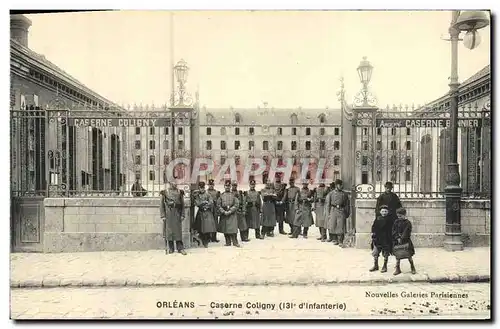 Cartes postales Orleans Caserne Coligny 131eme d&#39infanterie Militaria Enfants