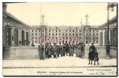 Cartes postales Orleans Caserne Coligny 131eme d'infanterie Militaria Enfants
