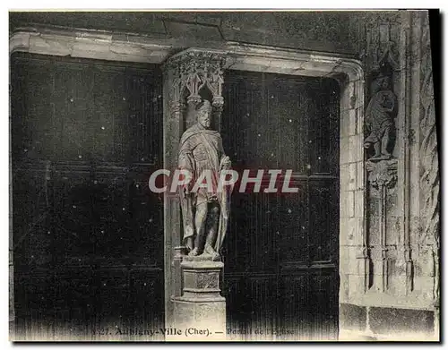 Cartes postales Aubigny ville Portail de l'eglise