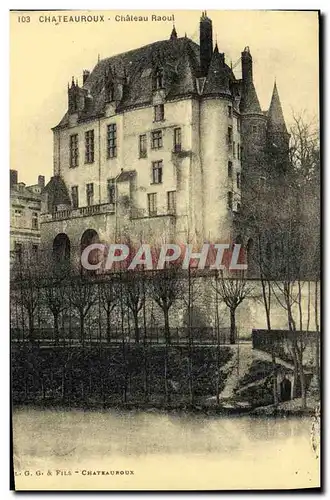 Cartes postales Chateauroux Chateau Raoul