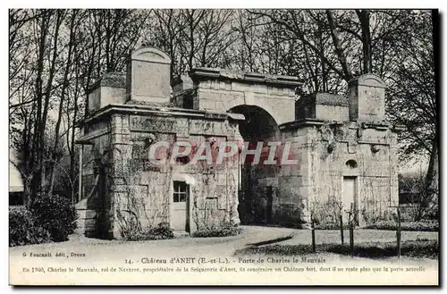 Ansichtskarte AK Chateau D&#39Anet Porte de Charles le Mauvais