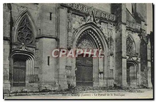 Ansichtskarte AK Clery Le Portail de la Basilique