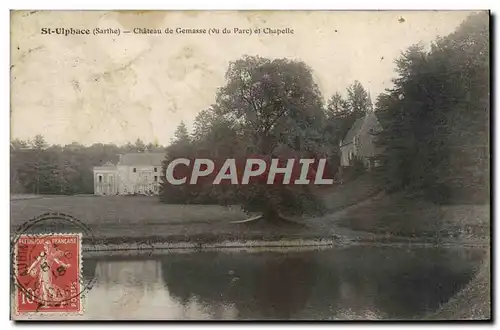 Cartes postales St Ulphace Chateau de Gemasse vu du parc et chapelle