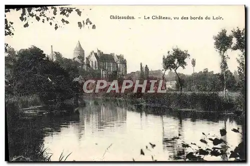 Ansichtskarte AK Chateaudun Le Chateau Vu des Bords du Loir