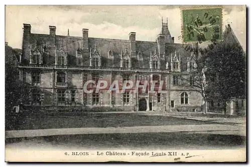 Cartes postales Blois Le Chateau Facade Louis XII