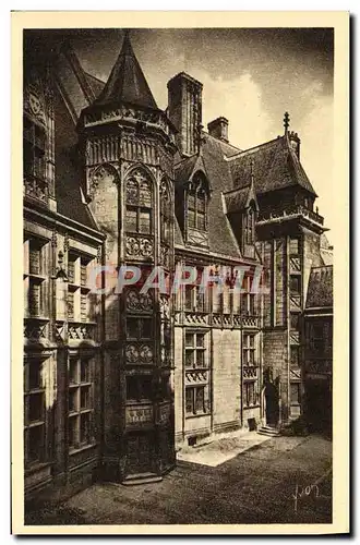 Ansichtskarte AK Bourges Hotel de Jacques Coeur La cour