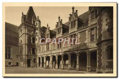 Cartes postales Blois Le Chateau Facade Interieure Louis XII