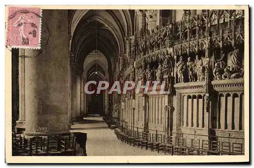 Cartes postales Chartres Interieur de la cathedrale Le deambulatoire