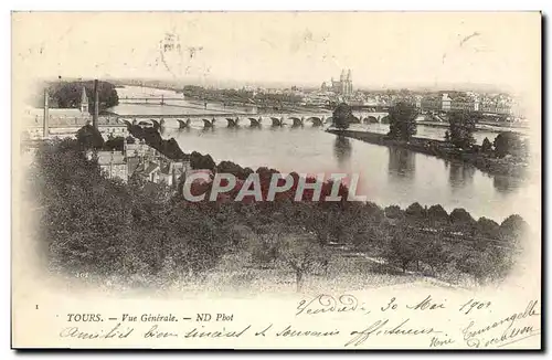 Cartes postales Tours Vue Generale