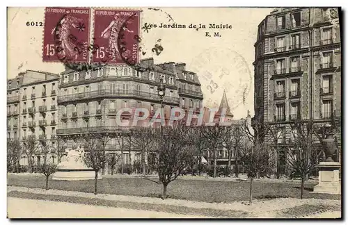 Cartes postales Paris Les jardins de la mairie