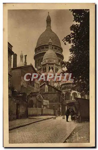 Ansichtskarte AK Paris Montmartre Vue partielle du Sacre Coeur