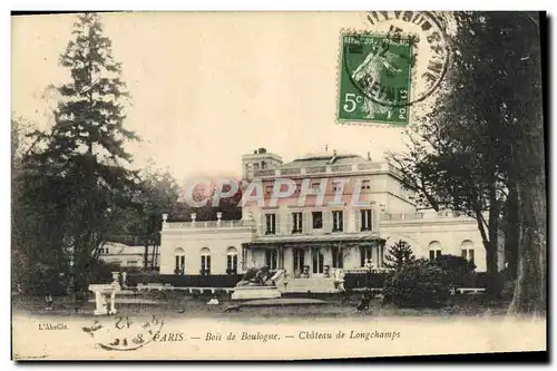 Ansichtskarte AK Paris Bois de Boulogne Chateau de Longchamps