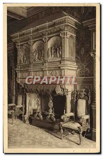 Cartes postales Orleans Hotel de Ville Cheminee monumentale du grand salon de reception