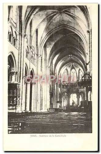 Cartes postales Sens Interieur de La Cathedrale