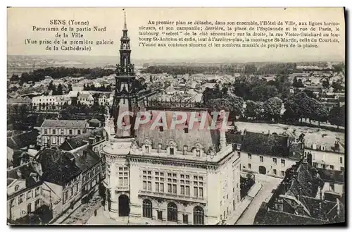 Cartes postales Sens Panorama de la partie Nord de la ville