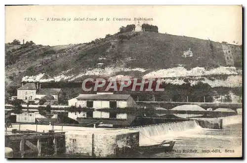 Cartes postales Sens L&#39ermitage Saint Bond et le nouveau Robinson