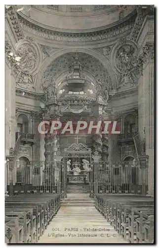Cartes postales Paris Val de Grace L&#39Eglise Vue Interieure
