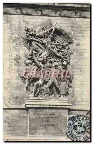 Ansichtskarte AK Paris Arc de Triomphe de L&#39Etoile Bas reliefs