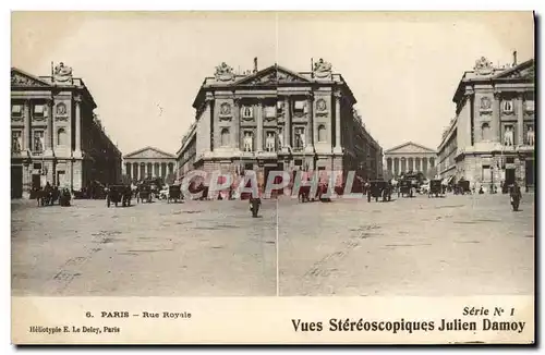 Cartes postales Paris Rue Royale