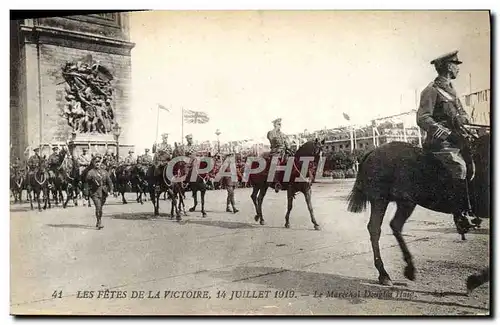 Ansichtskarte AK Les Fetes De La Victoire 14 Juillet 1919 Paris Le general Douglais Haig Militaria