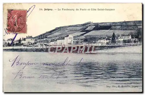 Cartes postales Joigny Le Faubourg de Paris et Cote Saint Jacques