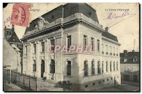 Cartes postales Joigny La Caisse d'Epargne