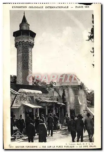 Ansichtskarte AK Exposition Coloniale Internationale Paris 1931 Section tunisienne Vue sur la place publique Le c