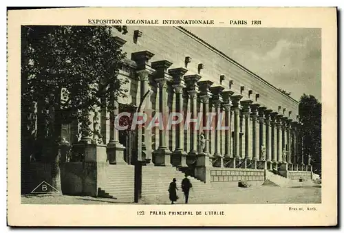 Ansichtskarte AK Exposition Coloniale Internationale Paris 1931 Palais principal de l&#39Italie