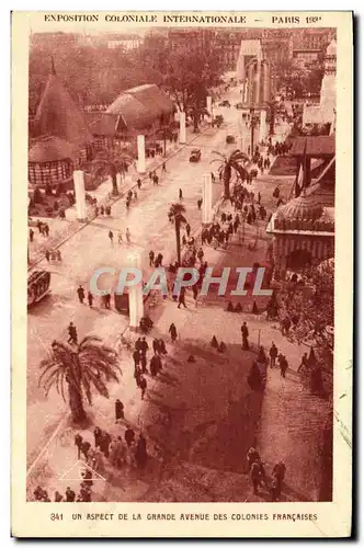 Cartes postales Exposition Coloniale Internationale Paris 1931 Un aspect de la grande avenue des colonies franca