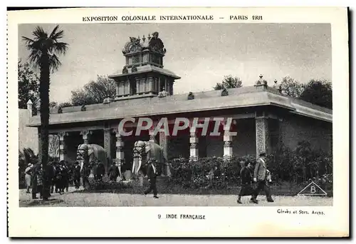 Ansichtskarte AK Exposition Coloniale Internationale Paris 1931 Inde Francaise Elephant