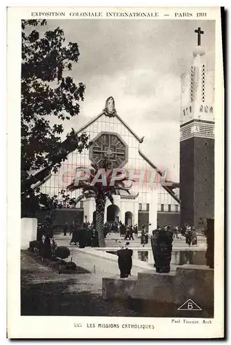 Ansichtskarte AK Exposition Coloniale Internationale Paris 1931 Les missions catholiques