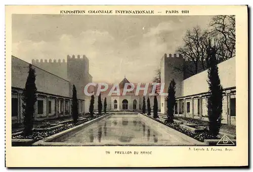 Cartes postales Exposition Coloniale Internationale Paris 1931 Pavillon du Maroc