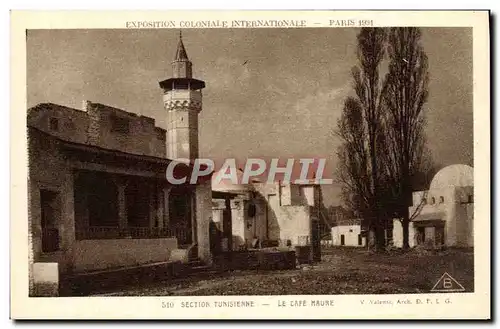 Ansichtskarte AK Exposition Coloniale Internationale Paris 1931 Section tunisienne Le cafe maure