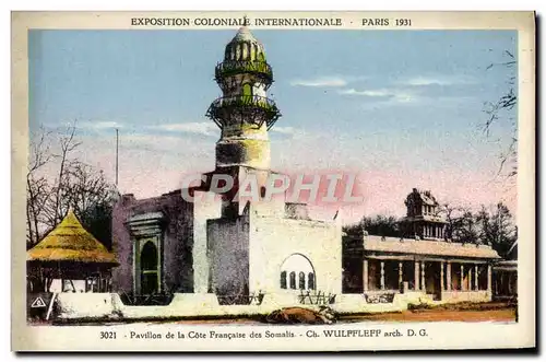 Ansichtskarte AK Exposition Coloniale Internationale Paris 1931 Pavillon de la Cote Francaise des Somalis