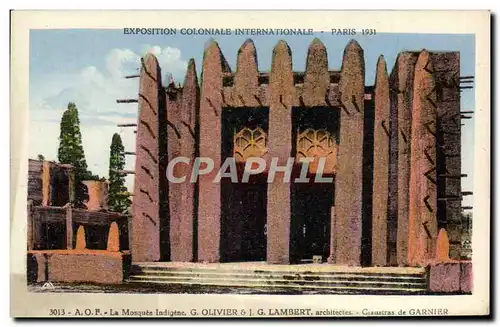 Ansichtskarte AK Exposition Coloniale Internationale Paris 1931 AOF La mosquee indigene