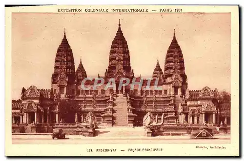 Ansichtskarte AK Exposition Coloniale Internationale Paris 1931 Angkor Vat Facade principale