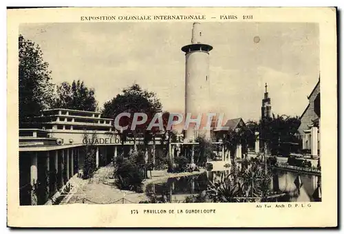 Cartes postales Exposition Coloniale Internationale Paris 1931 Pavillon de la Guadeloupe