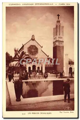 Cartes postales Exposition Coloniale Internationale Paris 1931 Les missions catholiques