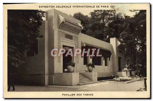 Cartes postales Exposition Coloniale Internationale Paris 1931 Pavillon des tabacs Tabac