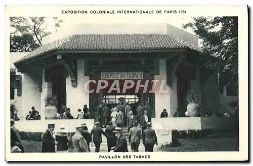 Cartes postales Exposition Coloniale Internationale Paris 1931 Pavillon des tabacs Tabac