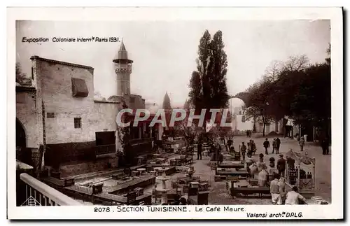 Ansichtskarte AK Exposition Coloniale Internationale Paris 1931 Section tunisienne Le cafe maure