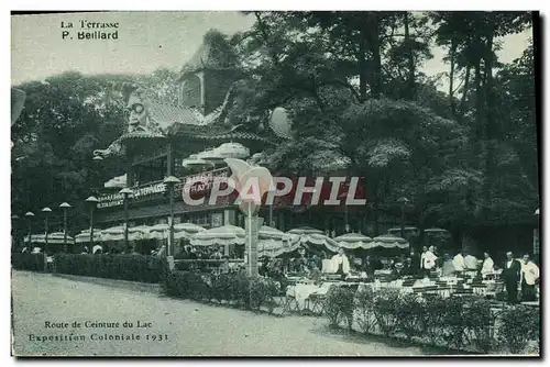 Ansichtskarte AK Exposition Coloniale Internationale Paris 1931 Terrasse Beillard Route du ceinture du lac