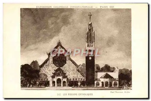 Ansichtskarte AK Exposition Coloniale Internationale Paris 1931 Les missions catholiques