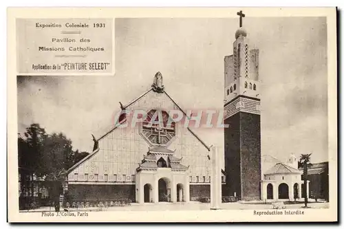 Ansichtskarte AK Paris Exposition Coloniale 1931 Paris Pavillon des missions catholiques