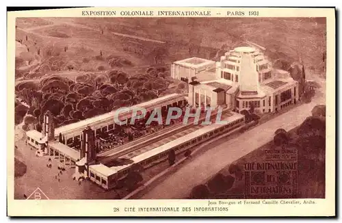 Cartes postales Exposition Coloniale Internationale De Paris Cite Internationale Des Informations