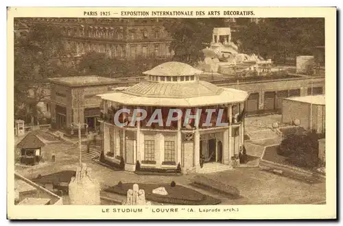 Cartes postales Paris Exposition Internationale Des Arts Decortifs Le Studium Louvre
