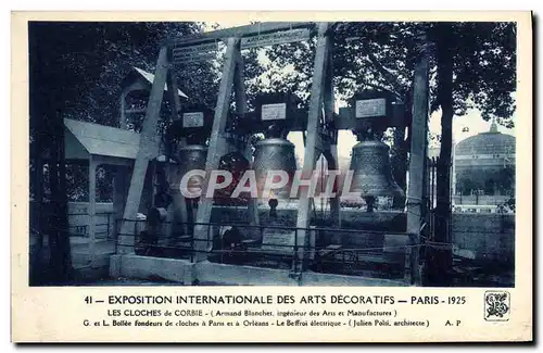 Cartes postales Paris Exposition Internationale Des Arts Decoratifs 1925 Les Cloches de Corbie