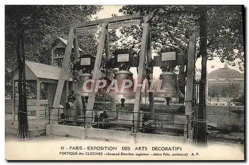 Cartes postales Paris Exposition Internationale Des Arts Decoratifs 1925 Portique des Cloches