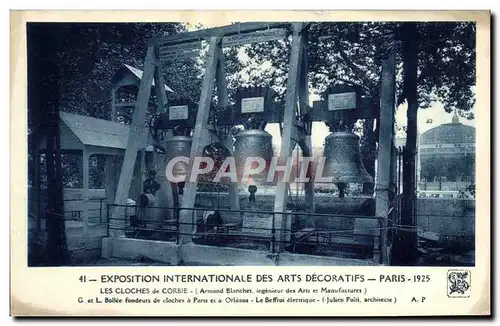 Cartes postales Paris Exposition Internationale Des Arts Decoratifs 1925 Portique des Cloches